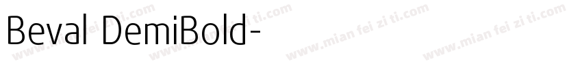 Beval DemiBold字体转换